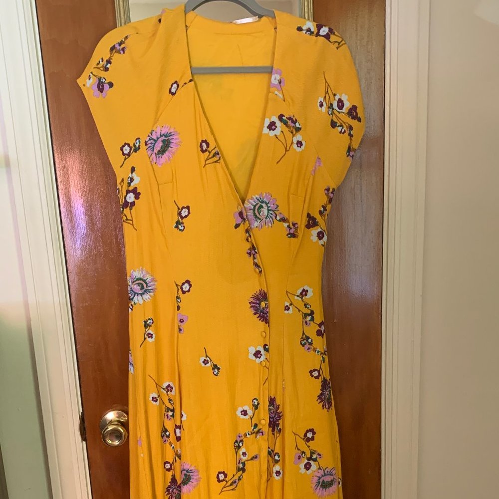Free People High-Low Hem Faux Wrap Dress